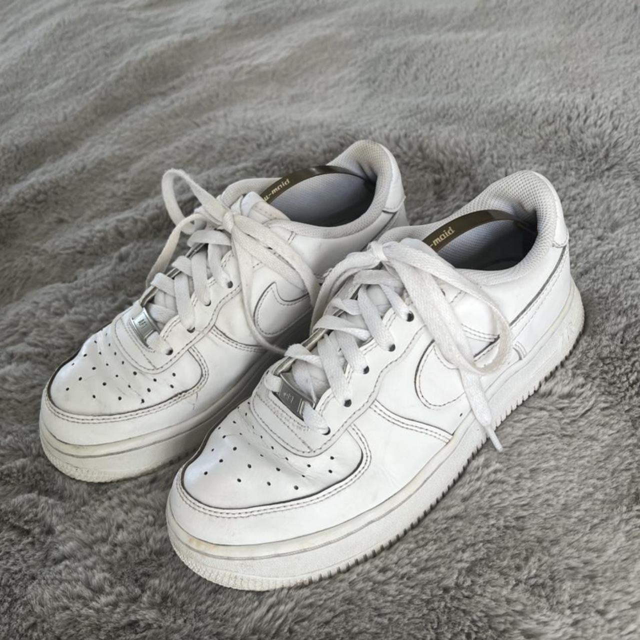 ladies white nike air force trainers