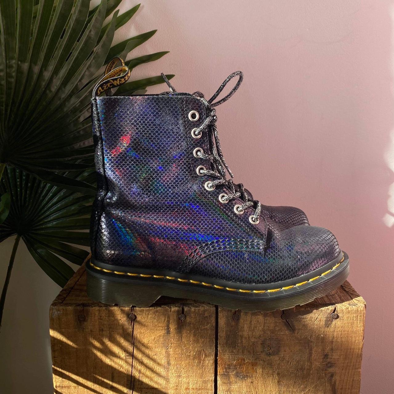 Black iridescent dr martens best sale