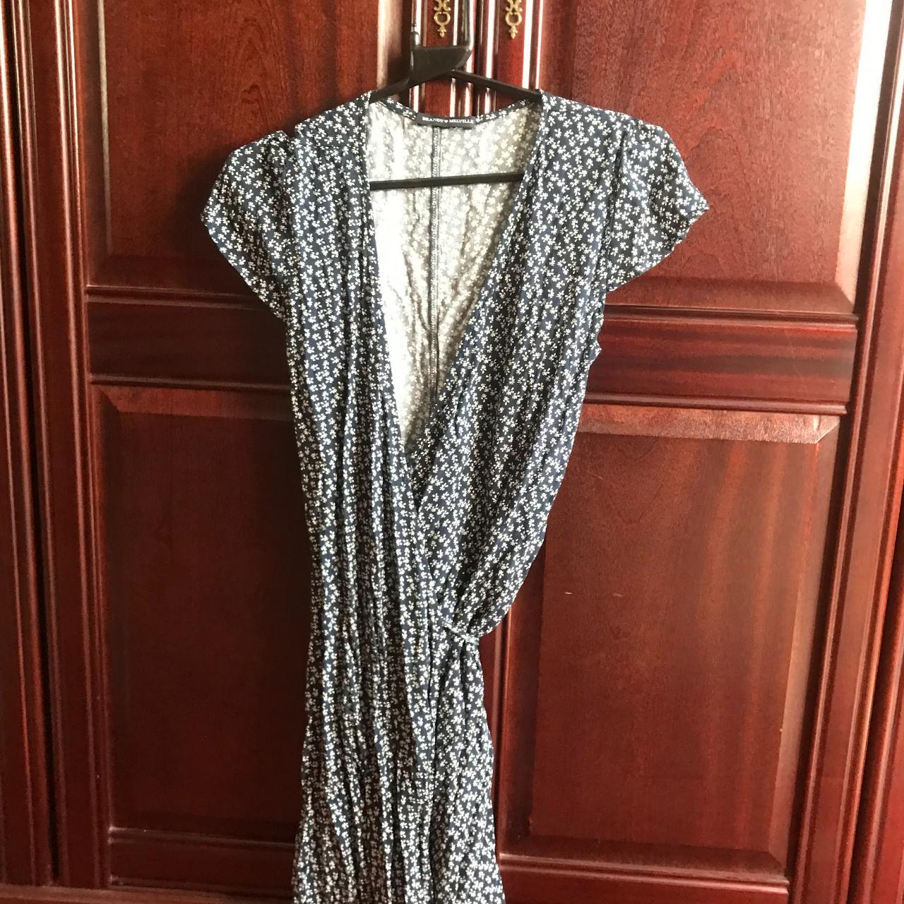 Classic Brandy floral wrap dress, perfect for... Depop