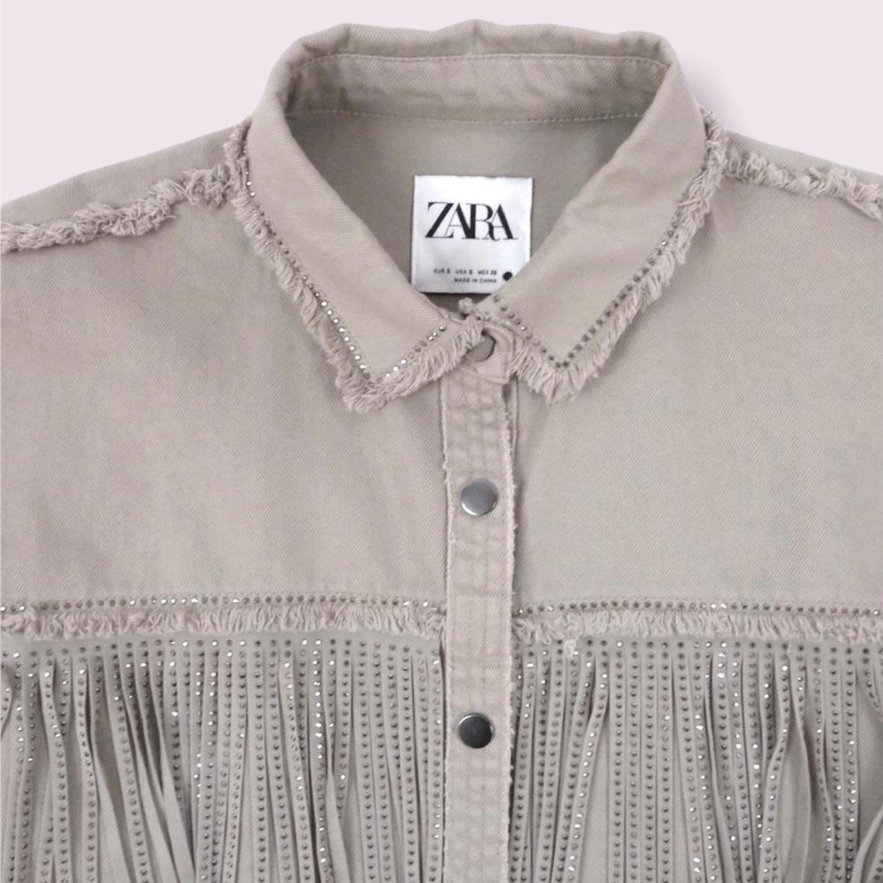 Camicia con frange on sale zara