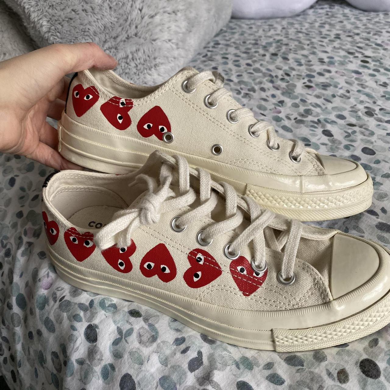 cdg converse flannels