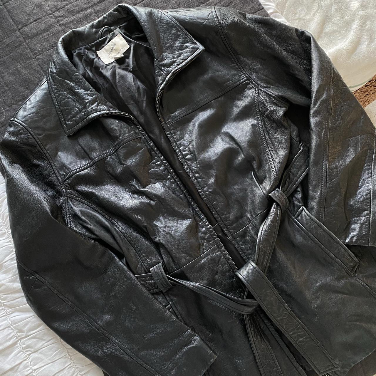 Jacqueline Ferrar Leather Jacket genuine... - Depop