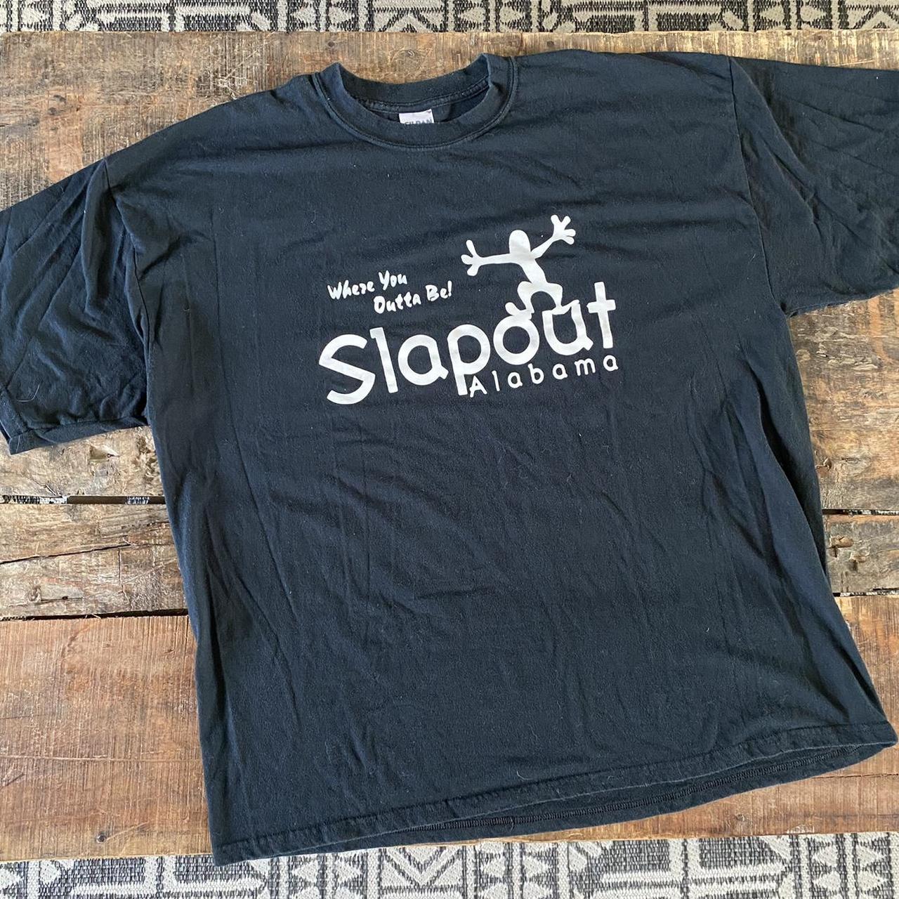 Vintage y2k funny local T-shirt. Slapout Alabama,... - Depop