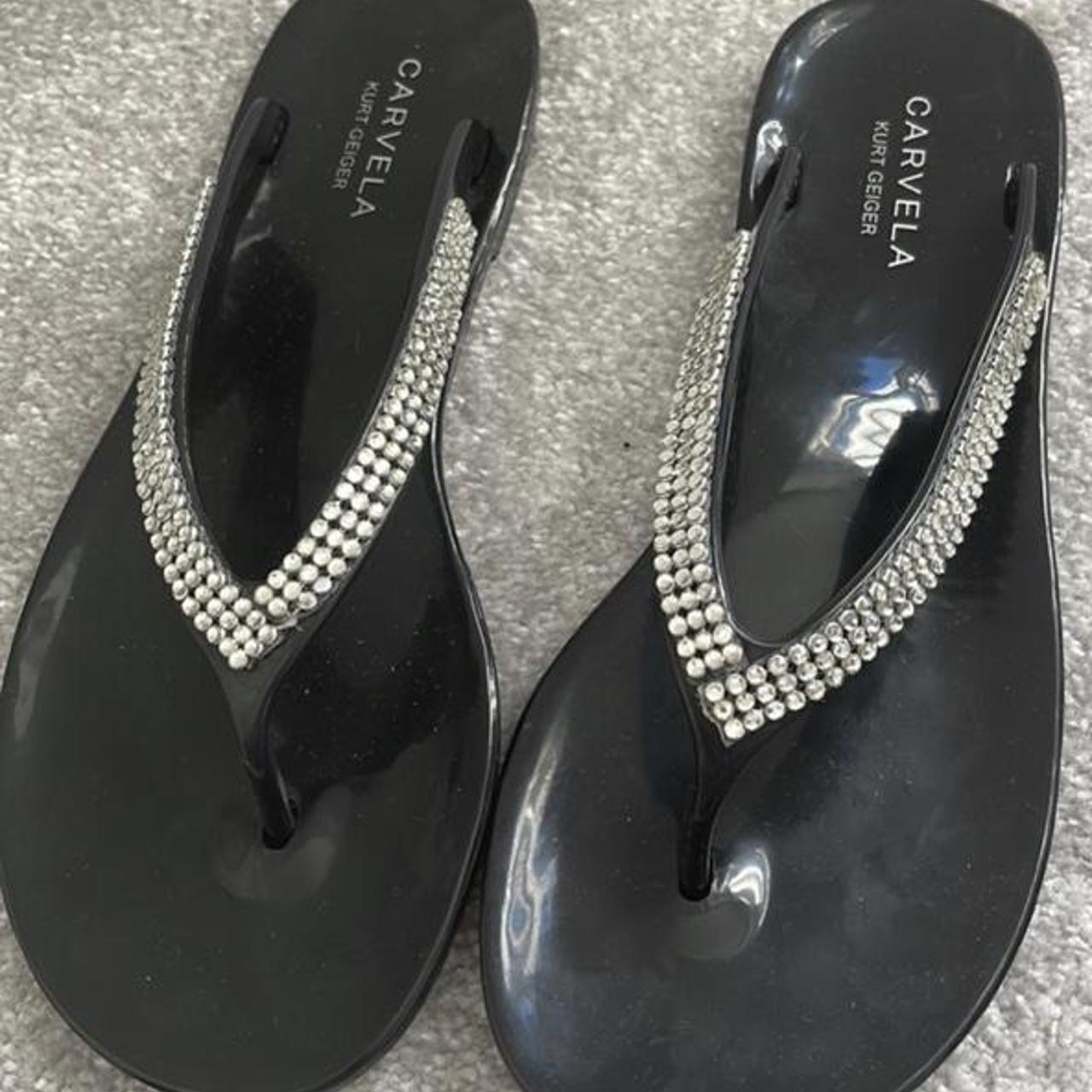 carvela diamante flip flops