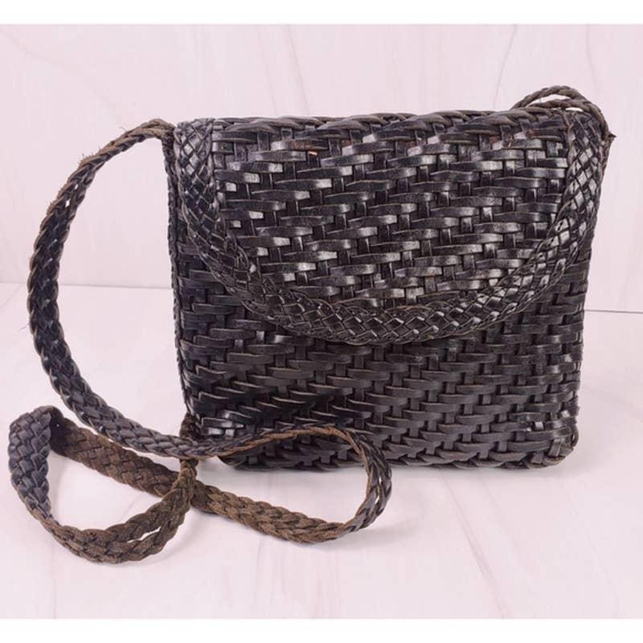 CEM, Bags, Vintage Cem Woven Leather Purse