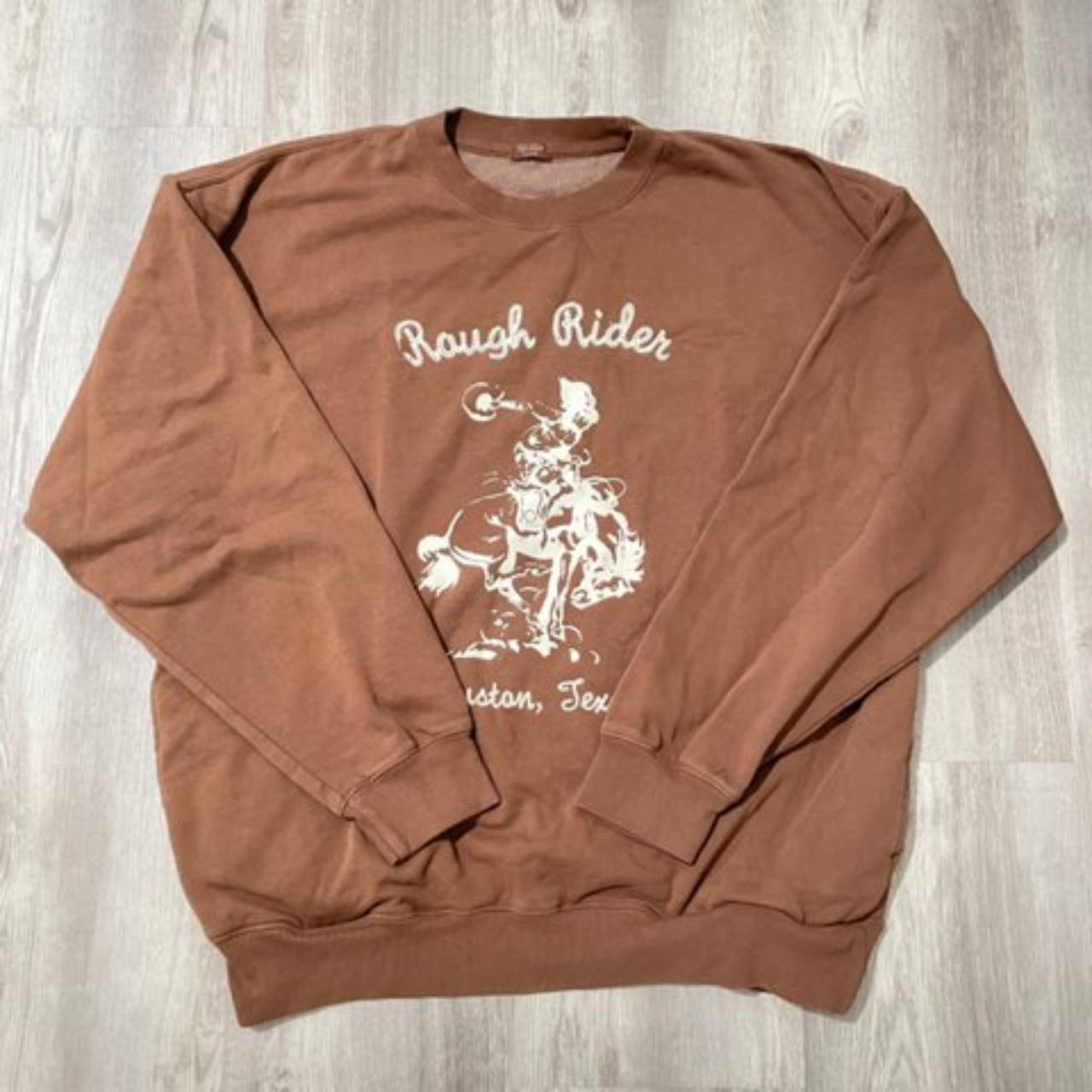 Brown brandy-melville-carla-hoodie - Depop