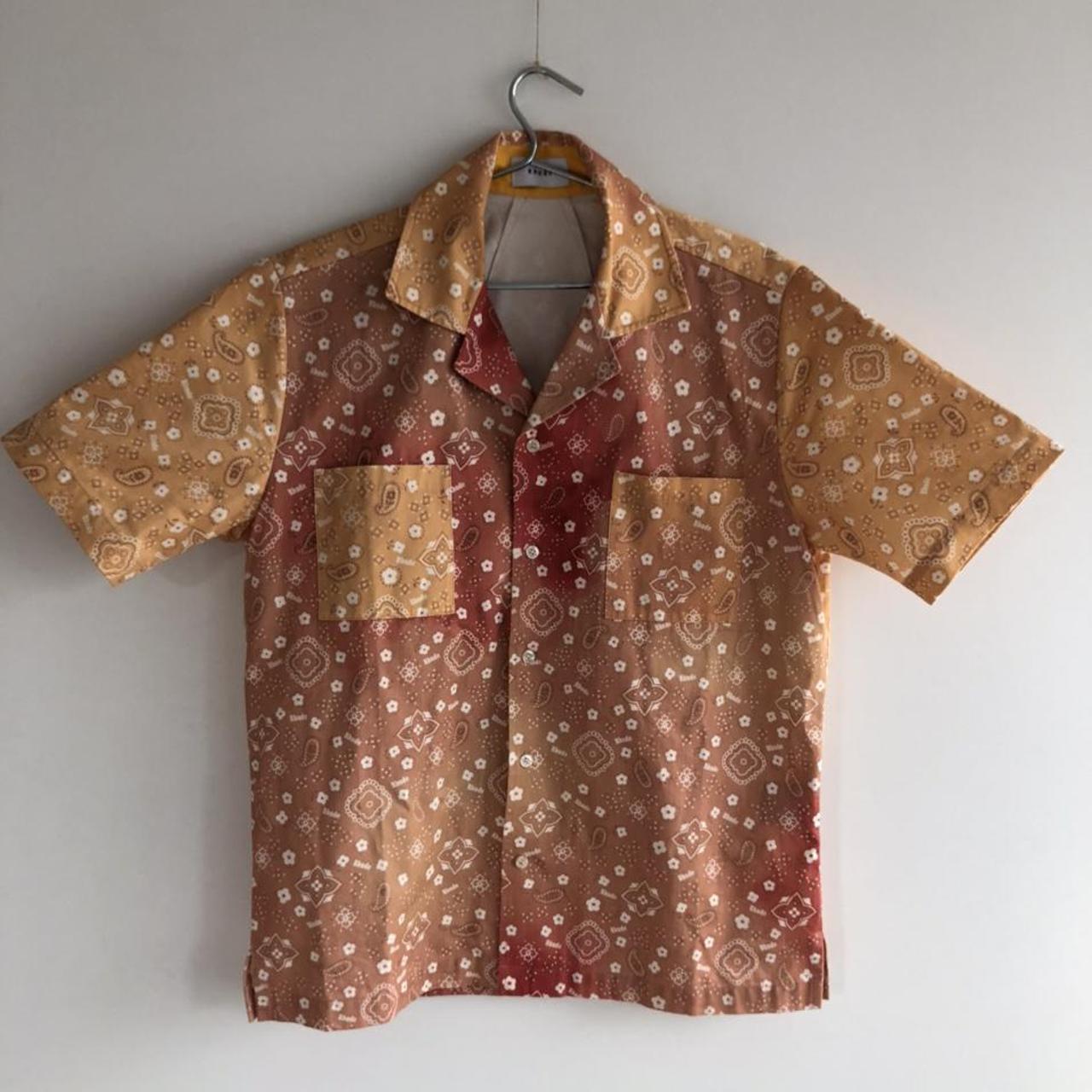 rhude paisley shirt