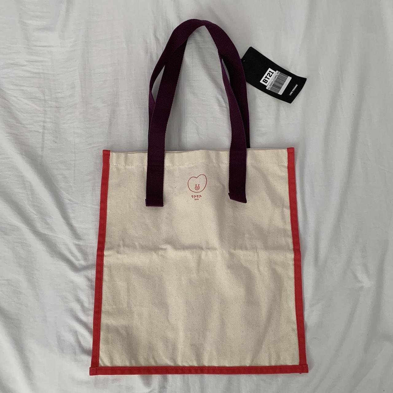 bt21 tata tote bag from the line store in korea... - Depop
