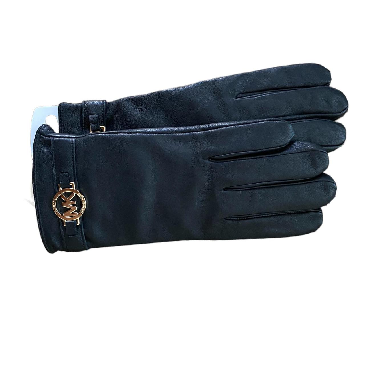 michael kors leather tech gloves