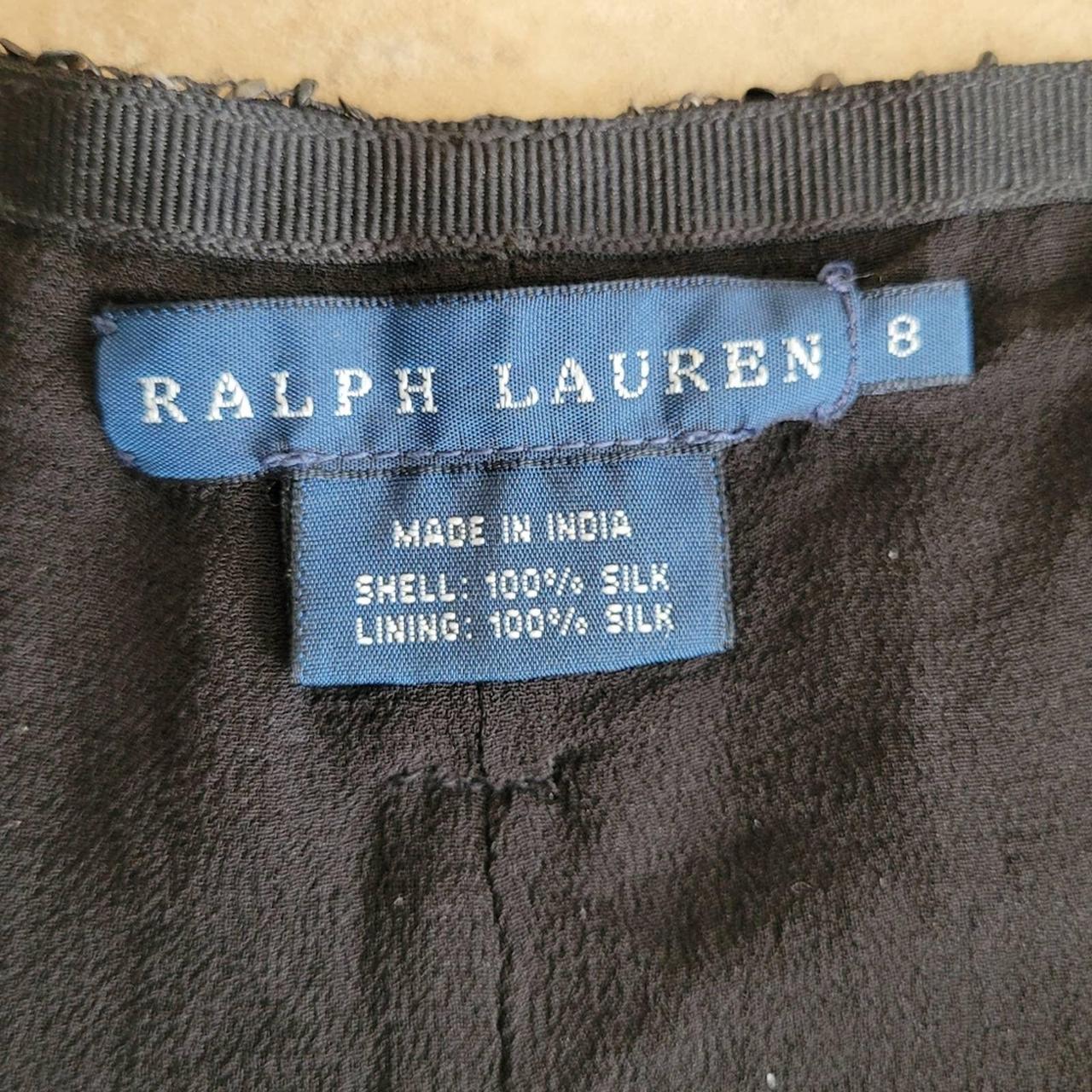 Ralph Lauren Blue Label Black & Silver Sequined... - Depop