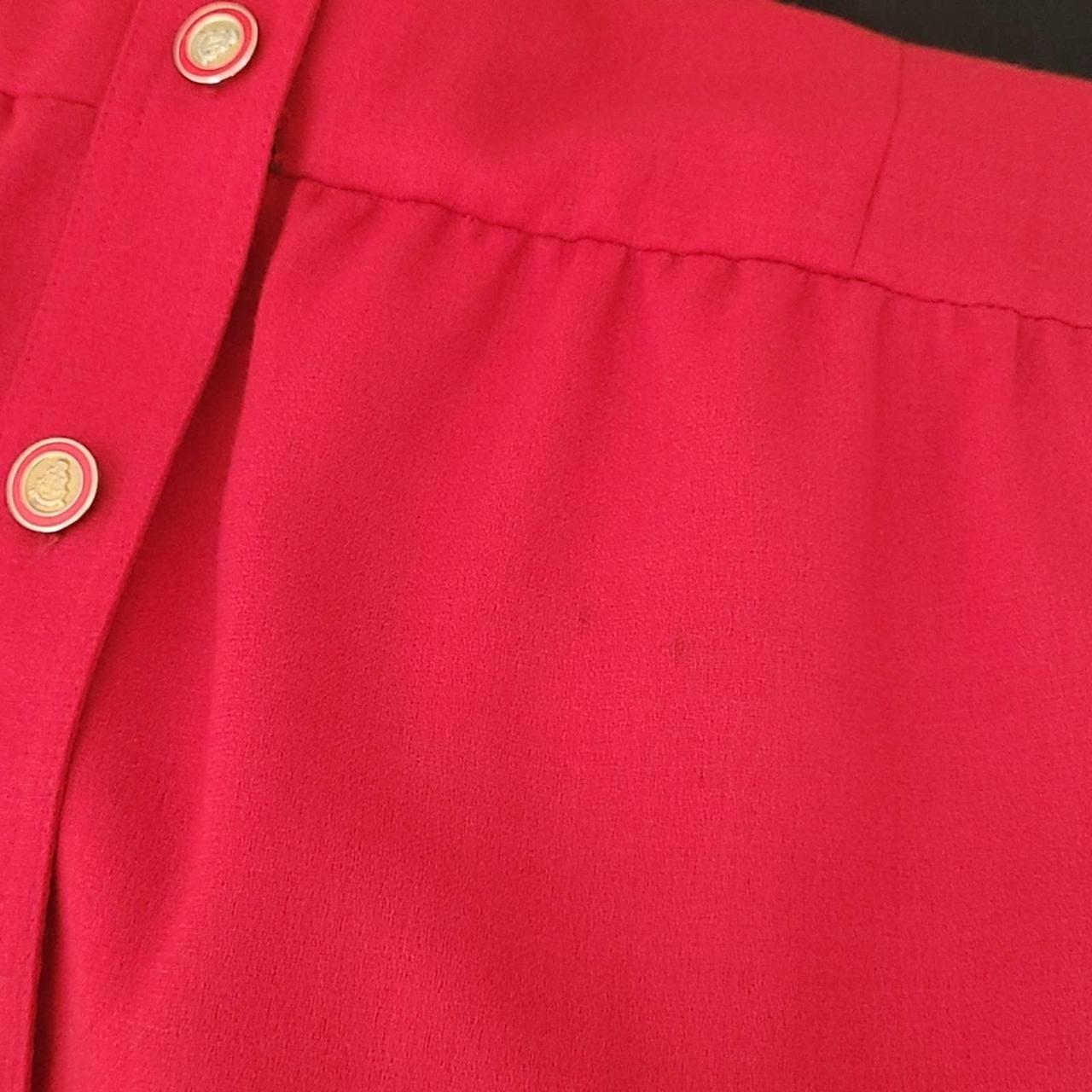 90's Liz Claiborne Vintage Red Wool-Blend... - Depop