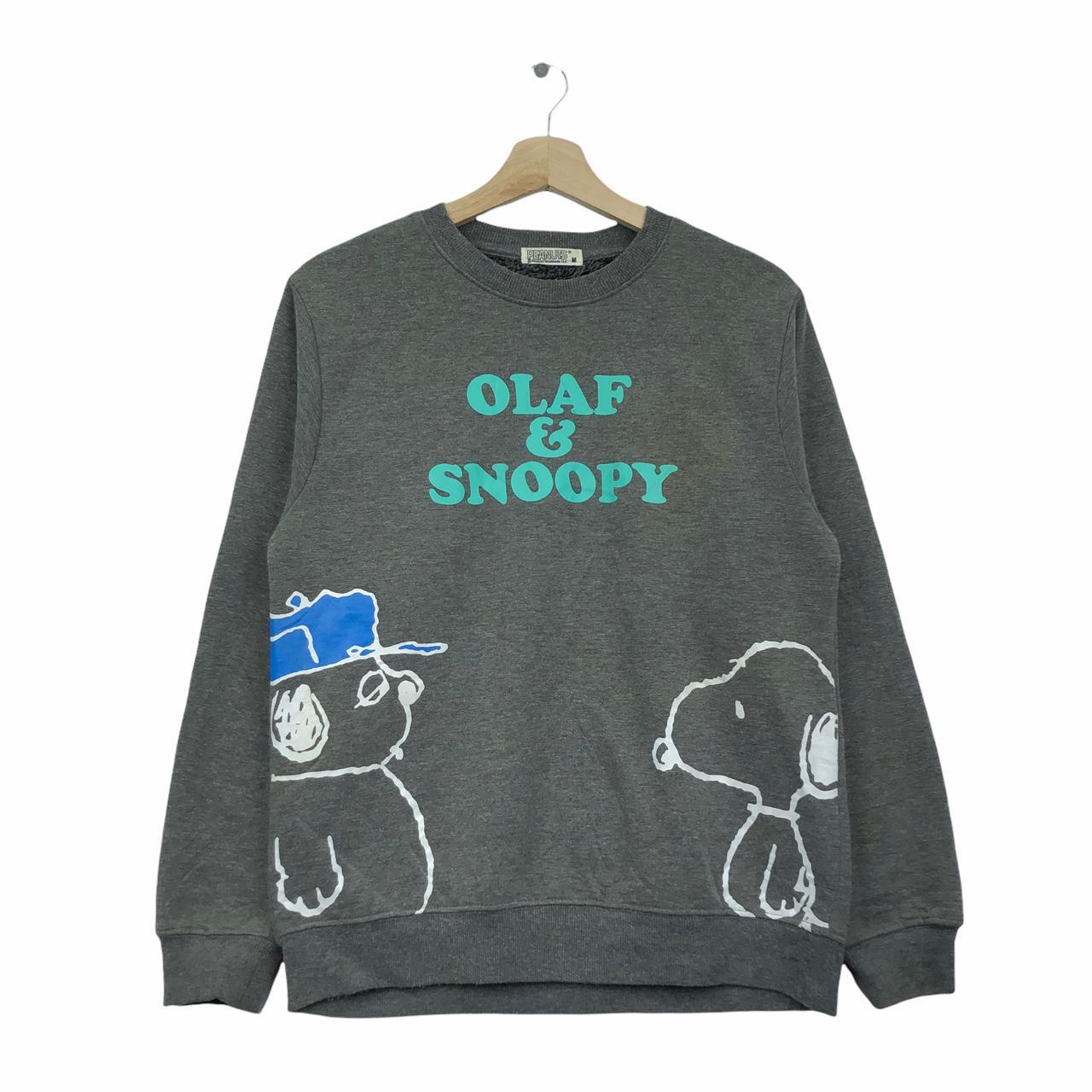 Vintage Olaf & Snoopy Comic Strip Peanuts Sherpa... - Depop