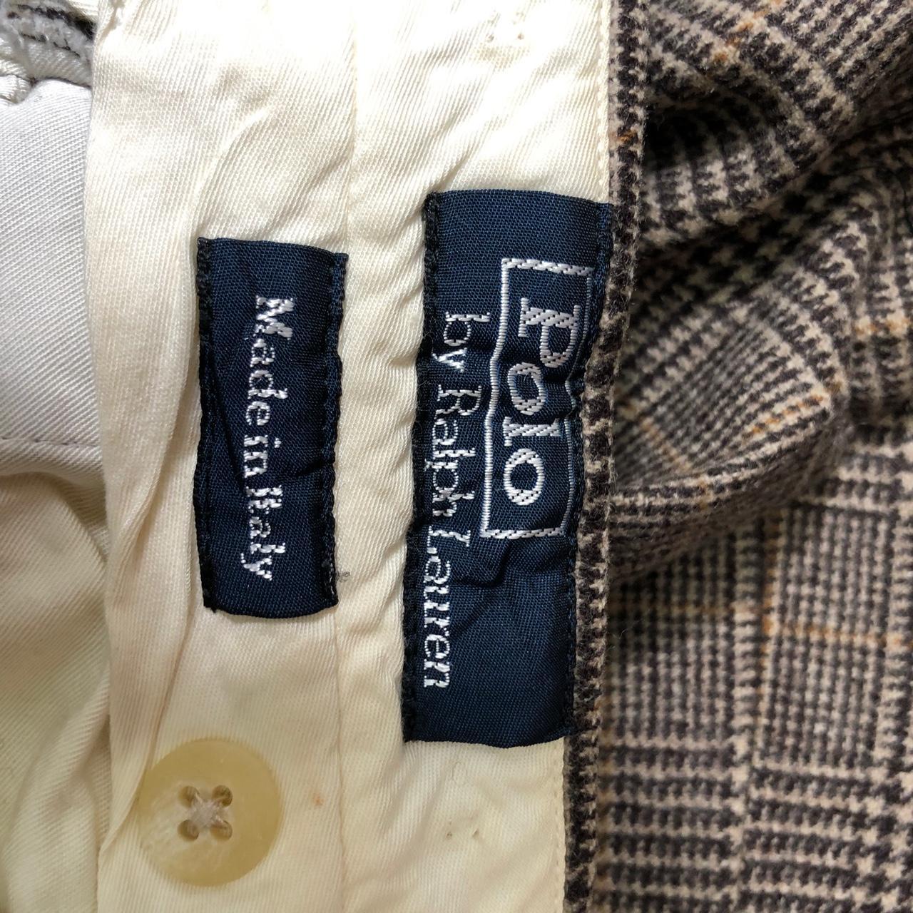 Vintage Polo Ralph Lauren Checked Trousers Pants... - Depop