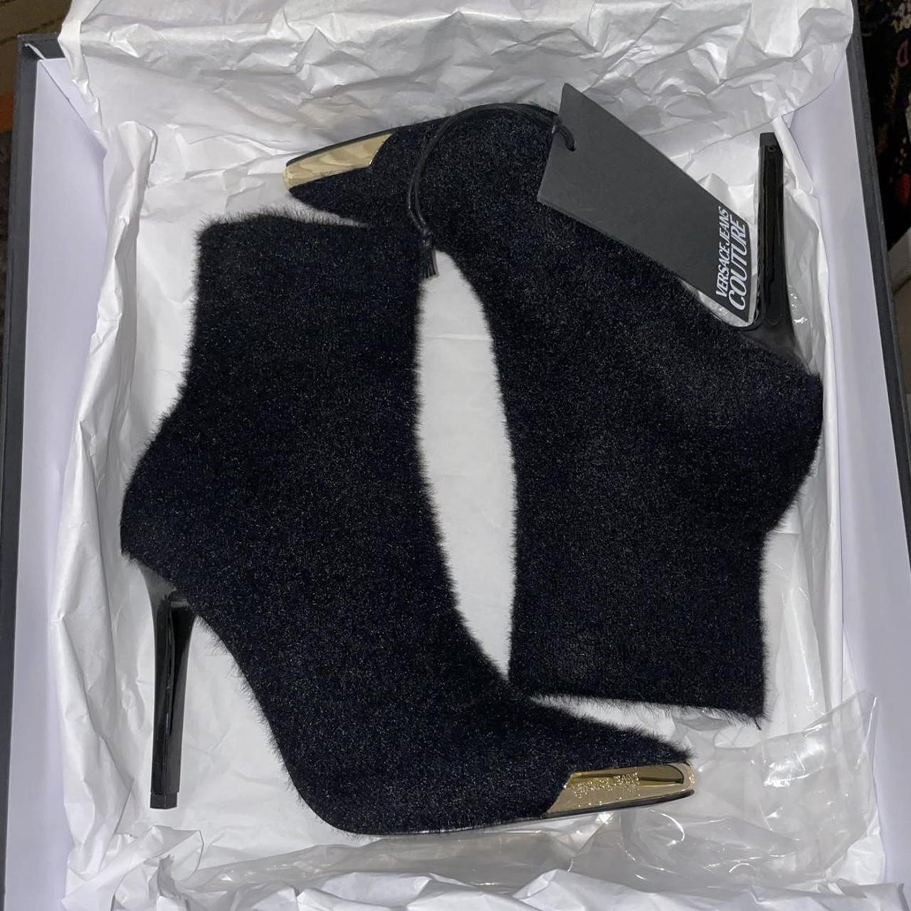 Versace fur outlet boots