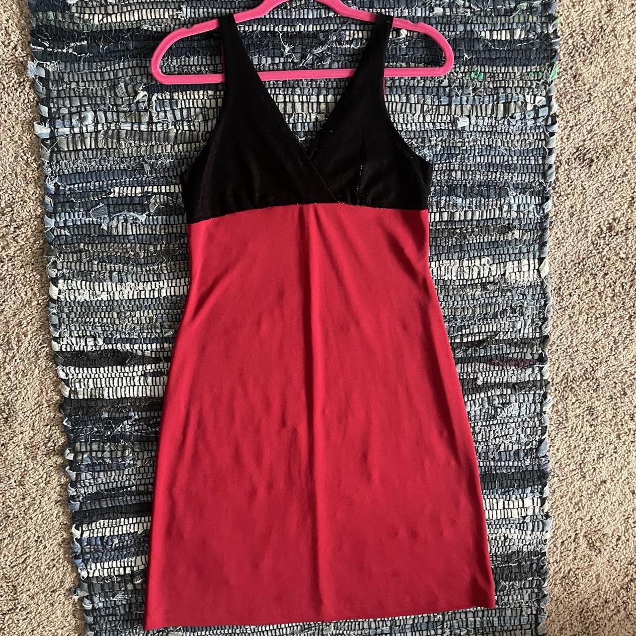 Vintage 90’s Guess sparkly red mesh babydoll mini... - Depop