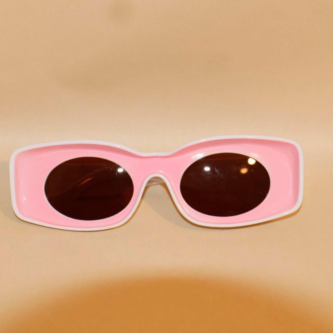 Men's Pink Sunglasses Depop