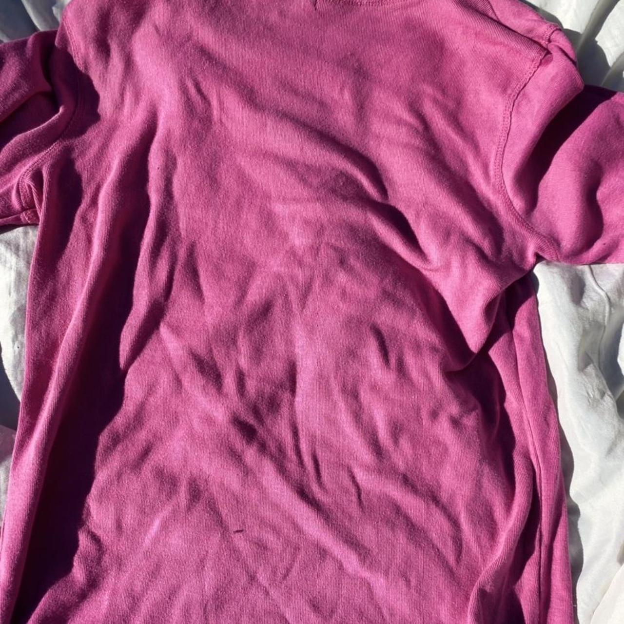 Y2k hot pink shirt with a super cool design this... - Depop