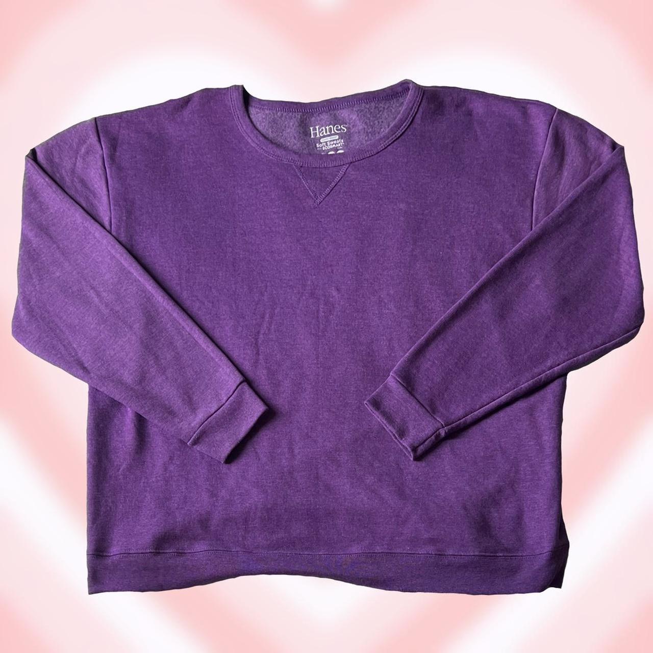 Hanes Women's Purple Sweatshirt | Depop