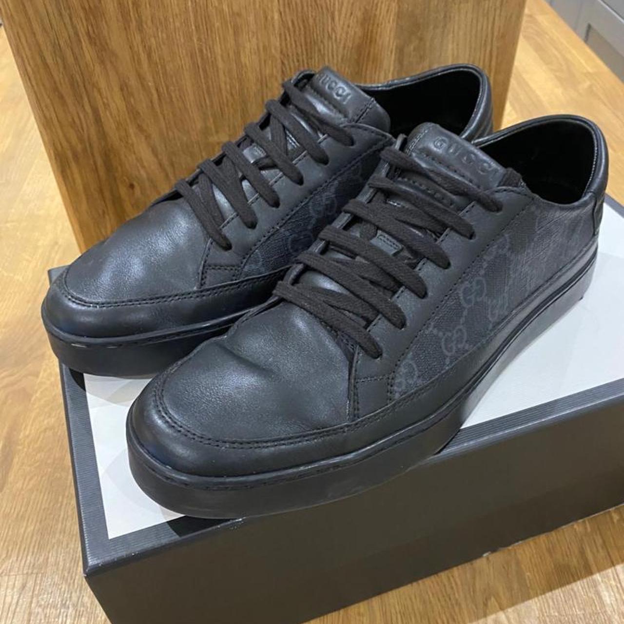 Gucci supreme trainers on sale black