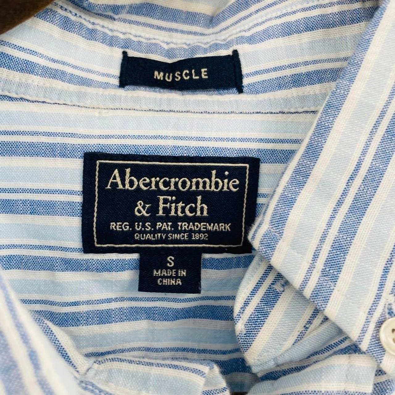 Abercrombie And Fitch Button Down Shirt Muscle Fit Depop