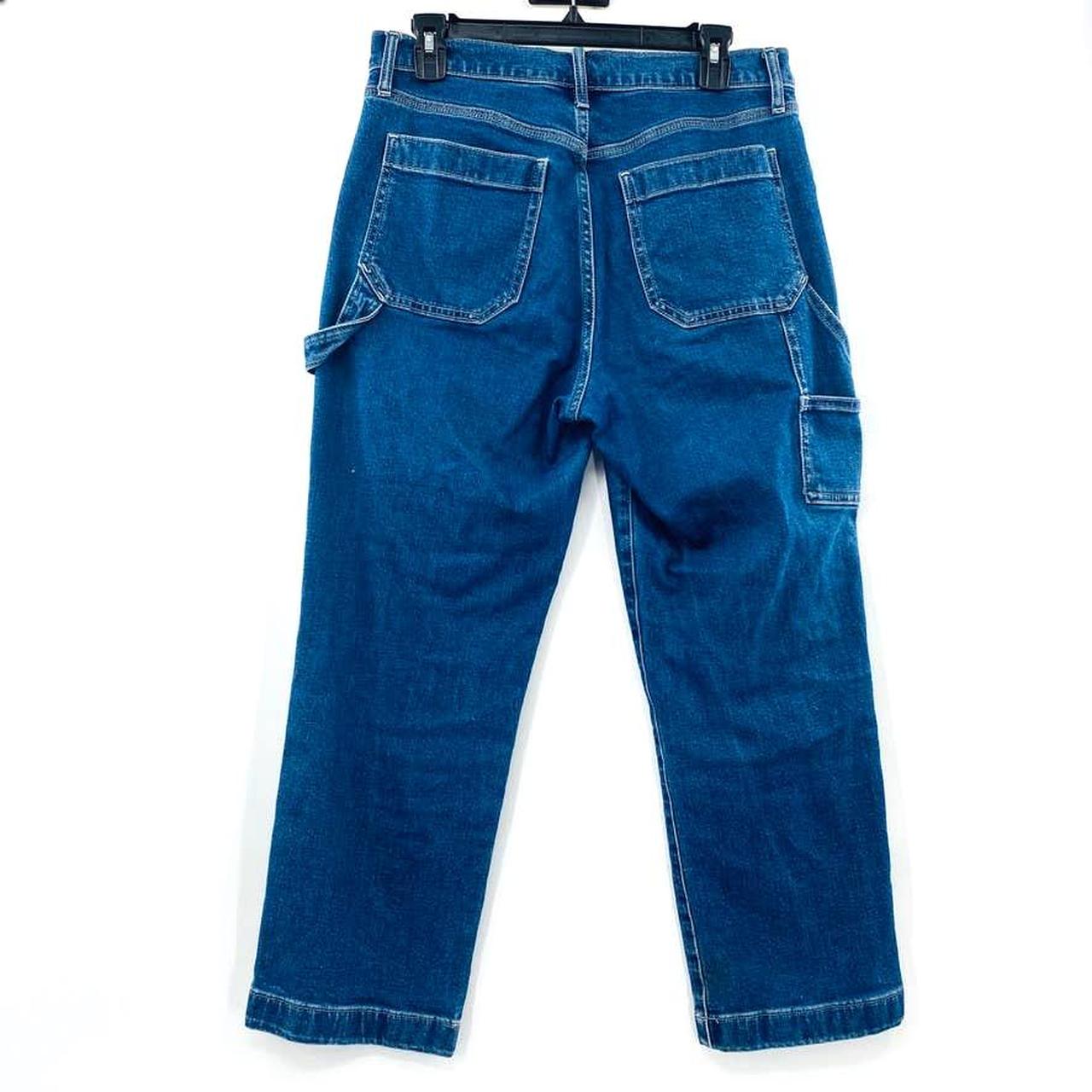 GAP High Rise Carpenter Utility Jeans Button Front... - Depop