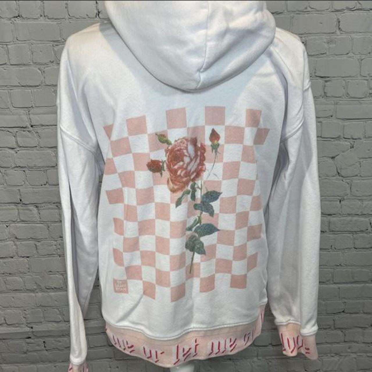 Checkered rose online hoodie