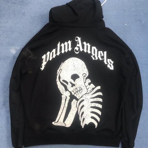 Palm angels skeleton hoodie best sale