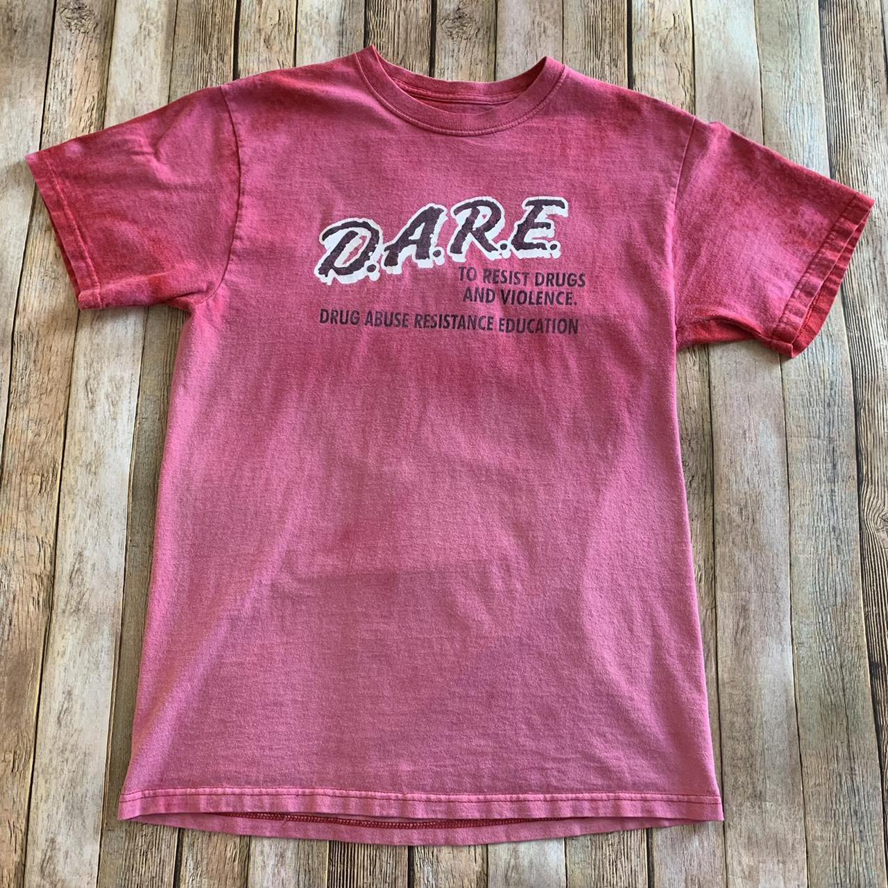 Vintage D.A.R.E Drugs short sleeve Graphic tee shirt... - Depop