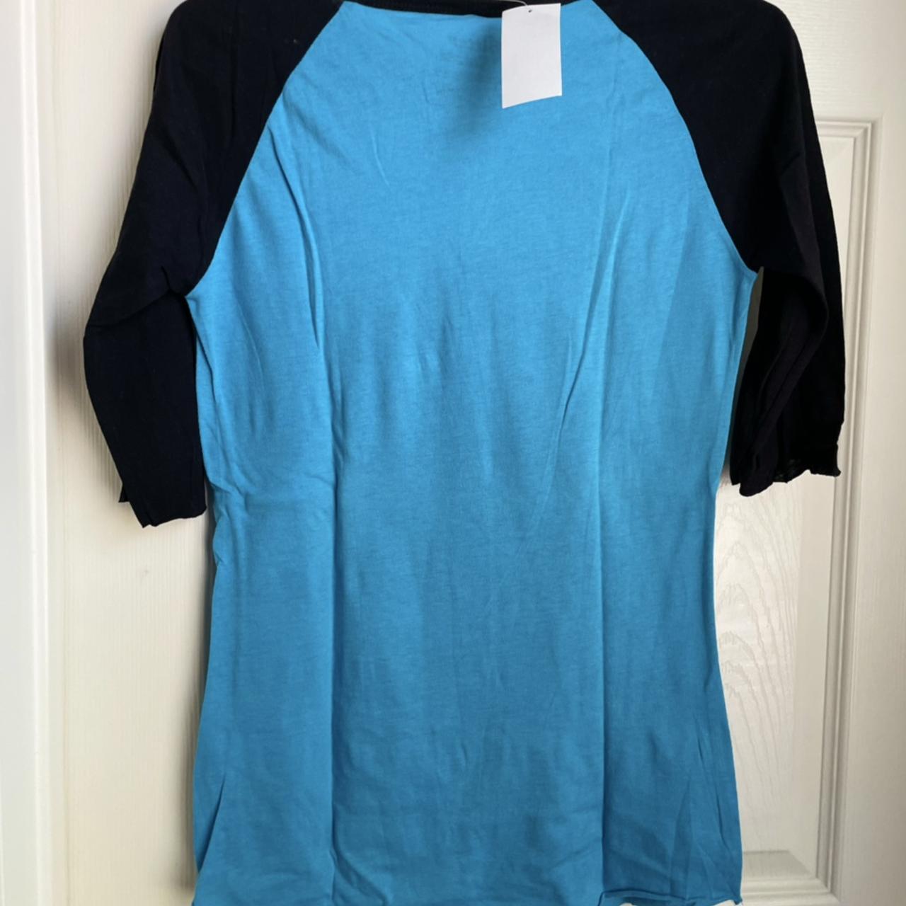 Zumiez Women's Blue and Black Shirt | Depop