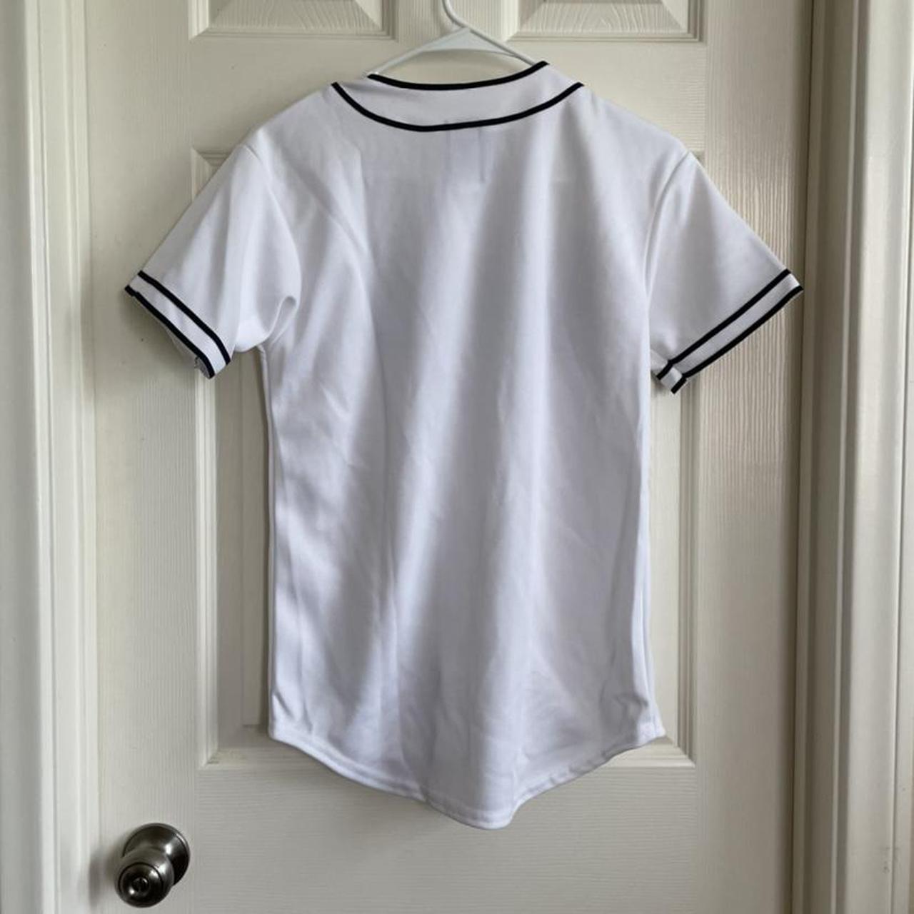 White San Diego Padres basbeball jersey Majestic - Depop