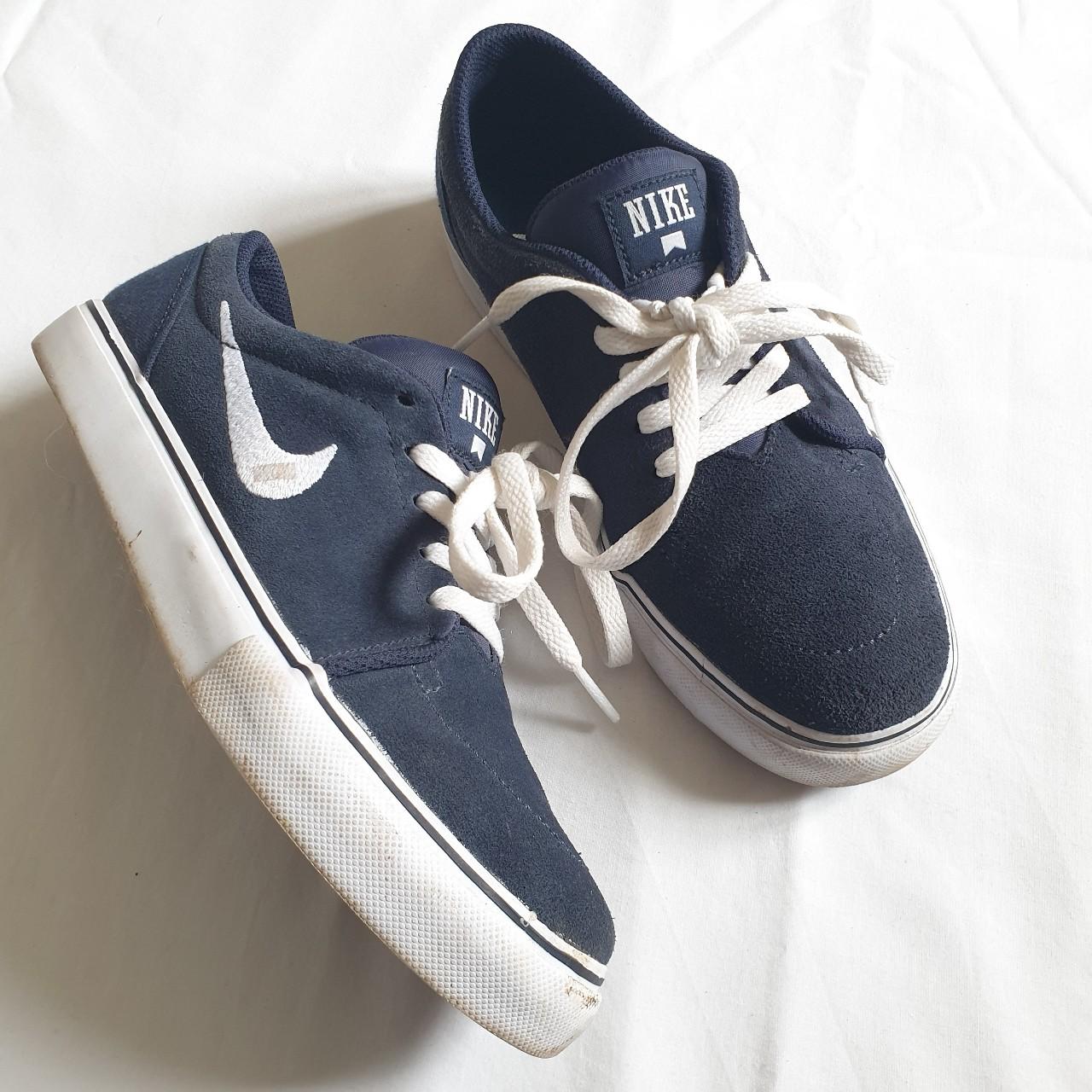Nike Janoskis in Navy suede. Have been worn a... Depop