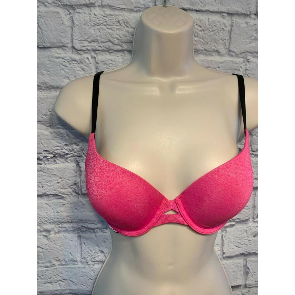 Victoria's Secret Perfect Shape Pink Bra size 32D - Depop