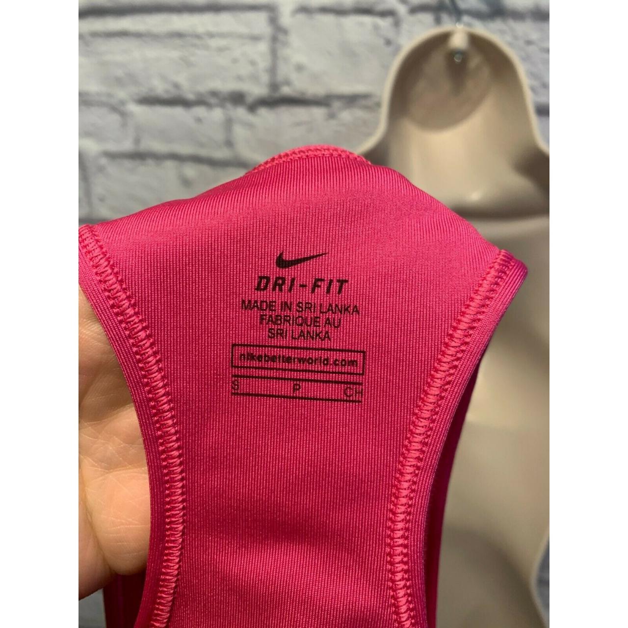 Euc Nike Dri Fit Pink Sports Bra Size S B0425 Depop 3678