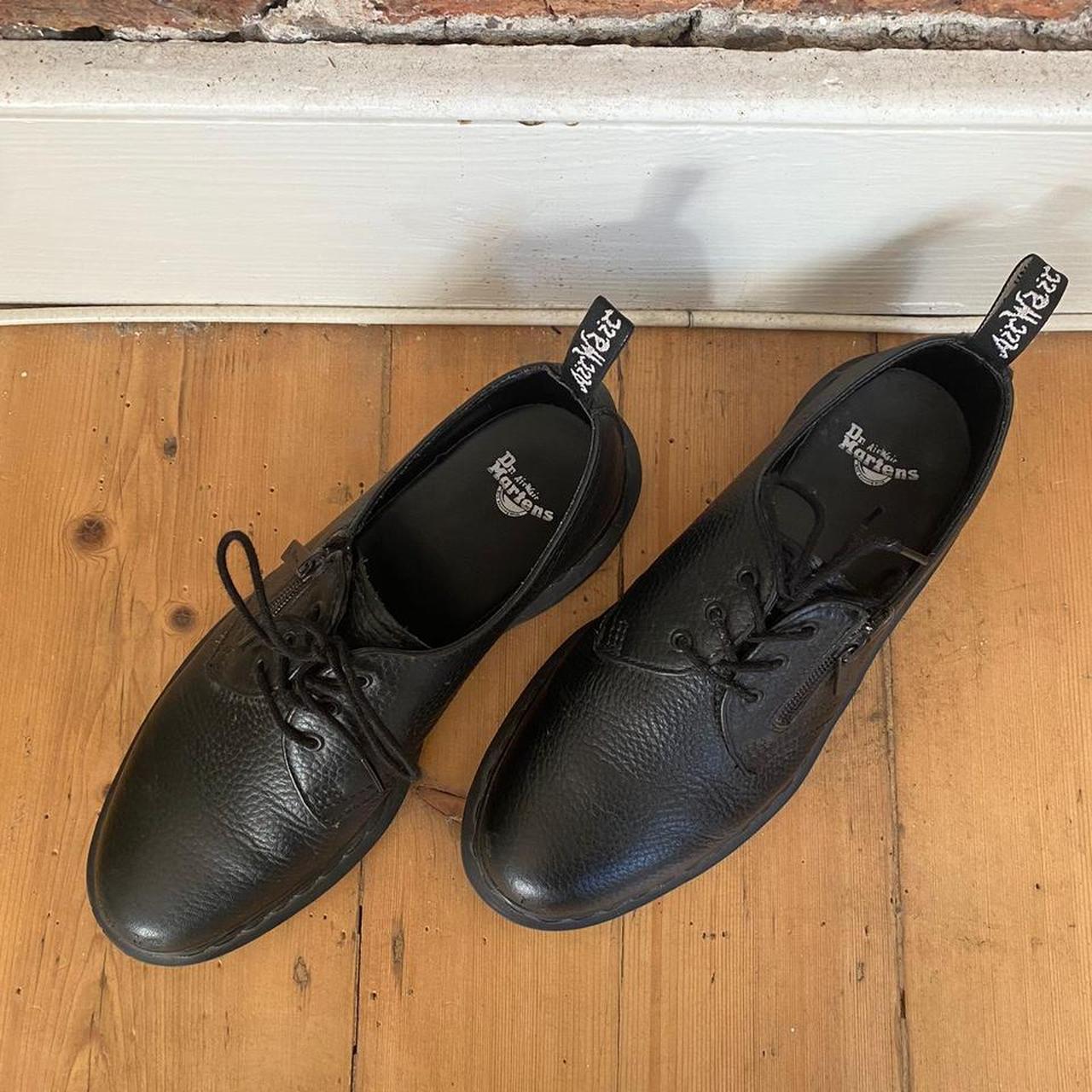 Doc Martens 1461 W ZIP BEAMS Black Leather Hardly. Depop