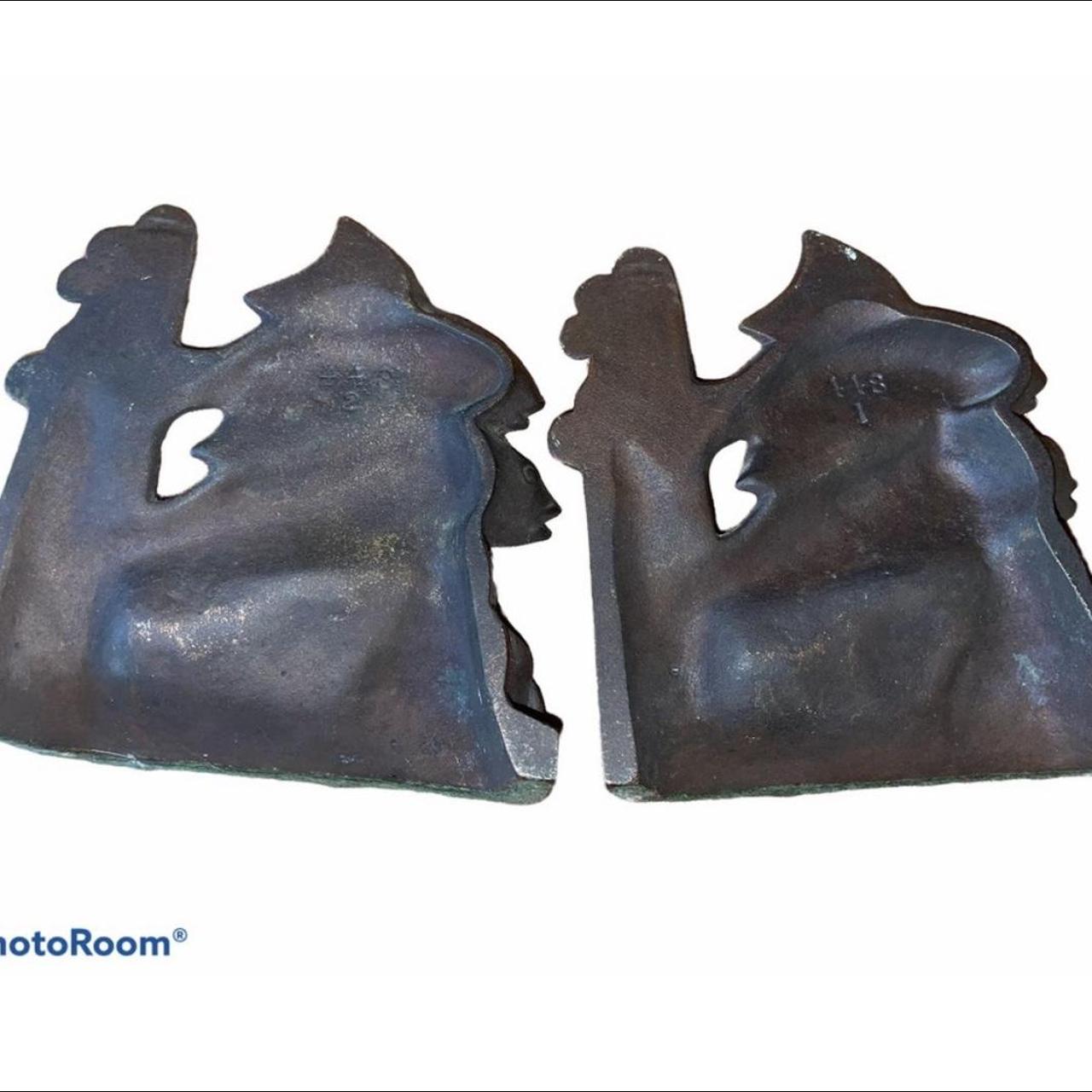 Hubley cast iron fishes bookends