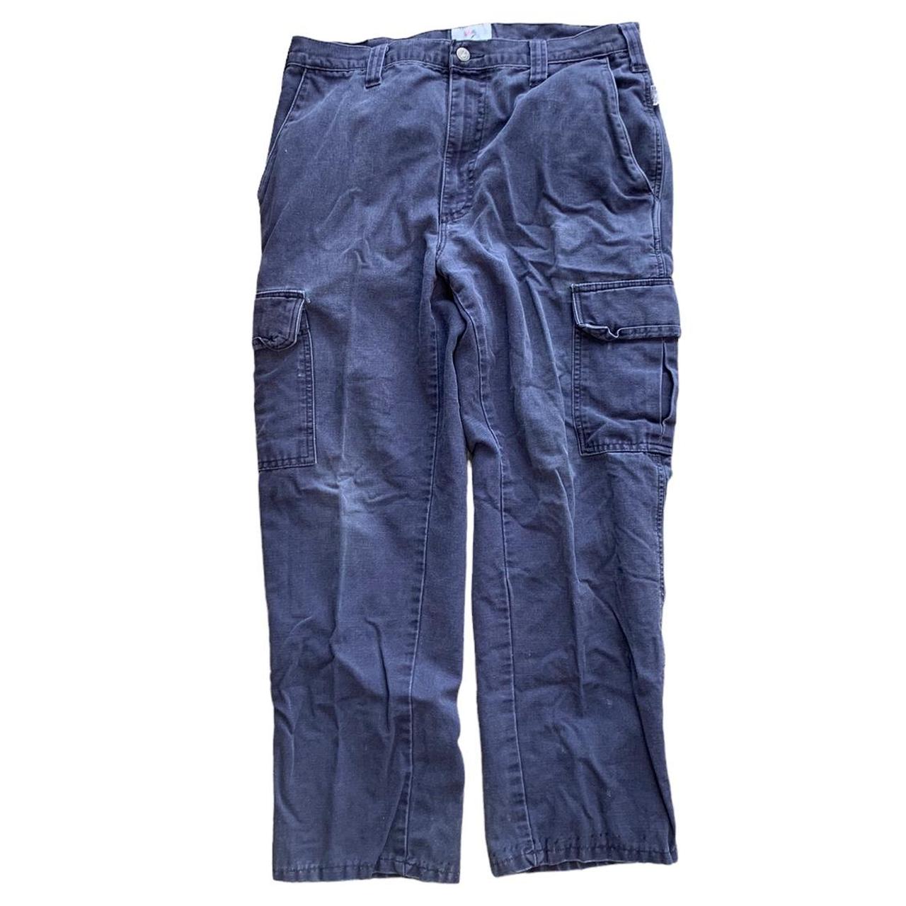 Navy cargo pants Good condition 34x28 2 pairs #vtg... - Depop