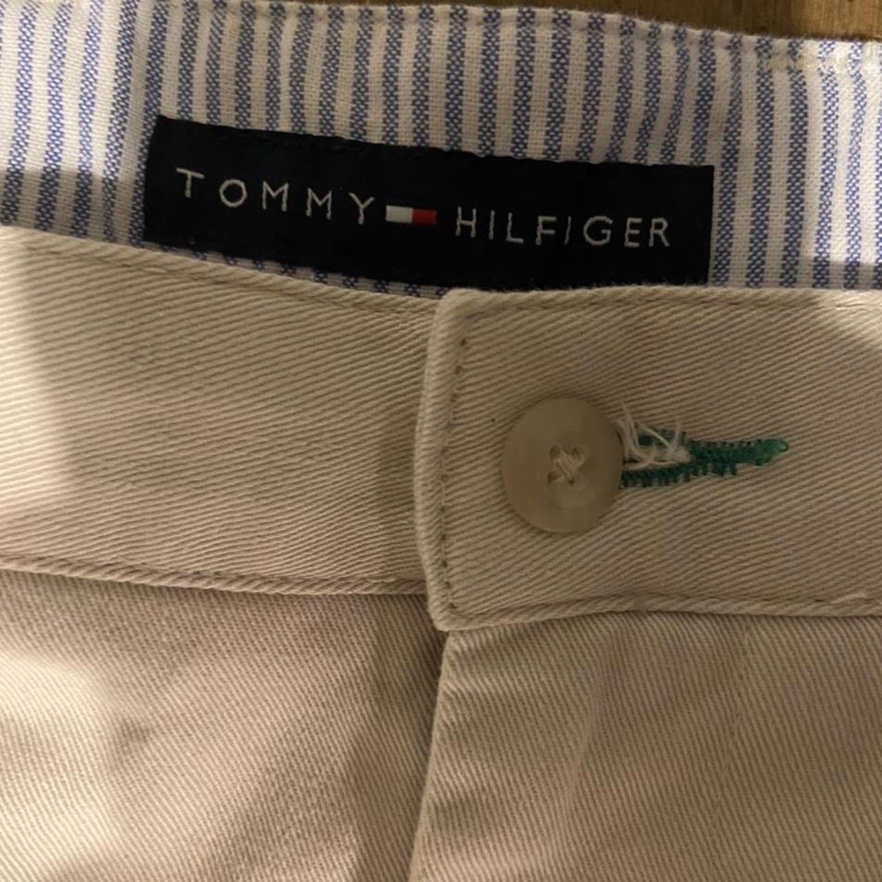 Tommy Hilfiger beige trousers / jeans Size :... - Depop