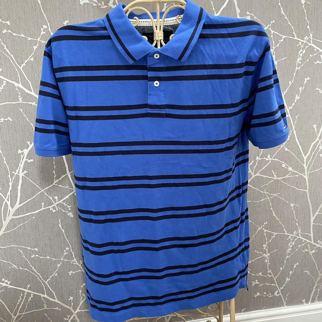 Mens blue and black polo shirt 📏 Label size - XL 📏... - Depop