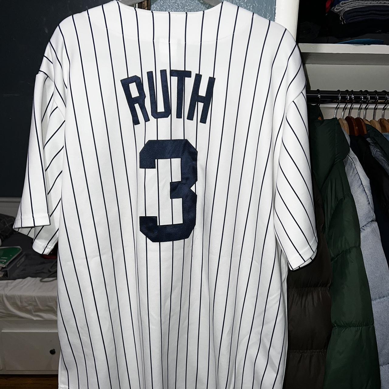 New York Yankees Babe Ruth Men's Jersey Size XL - Depop