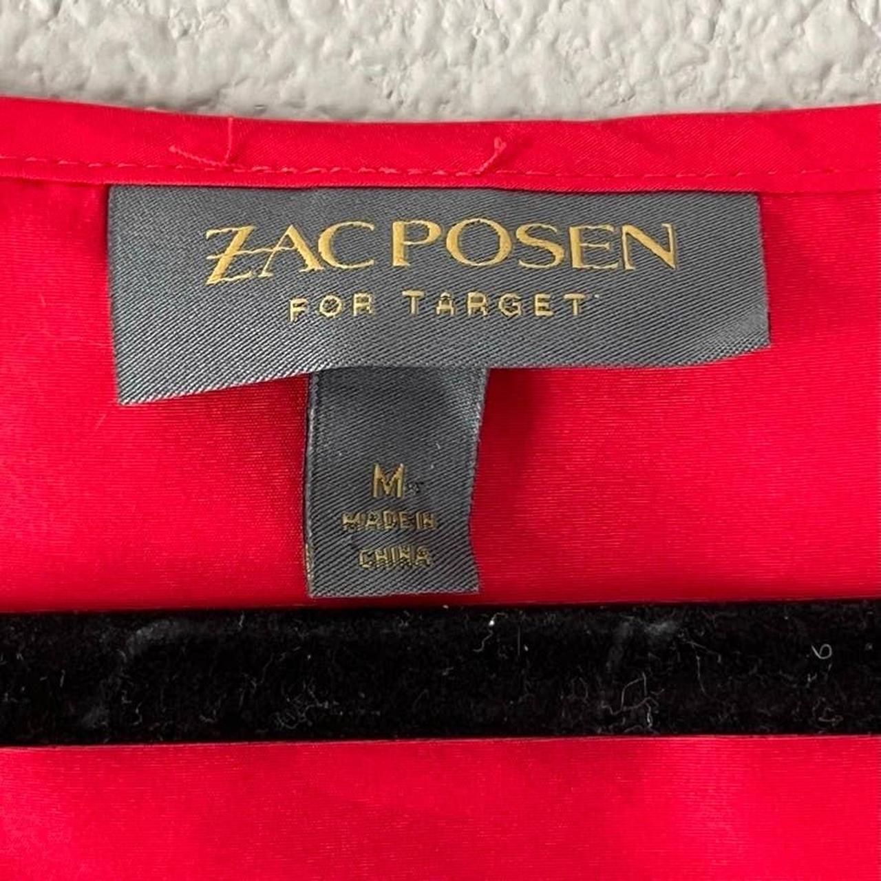 Zac Posen Women's Red and Pink Blouse (4)