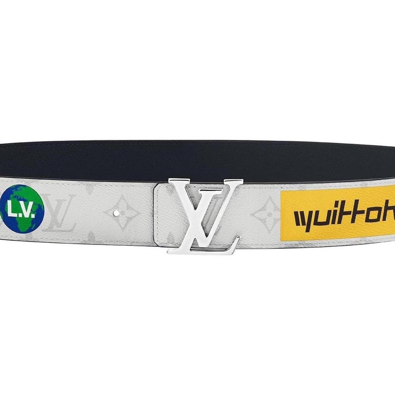 Louis Vuitton 1990-2000s Pre-owned Monogram Multicolour Logo Buckle Belt - White