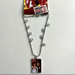NEW HIGH SCHOOL MUSICAL HSM GROUP JUMP MIRRORED BACK DOGTAG NECKLACE OR KEYCHAIN 