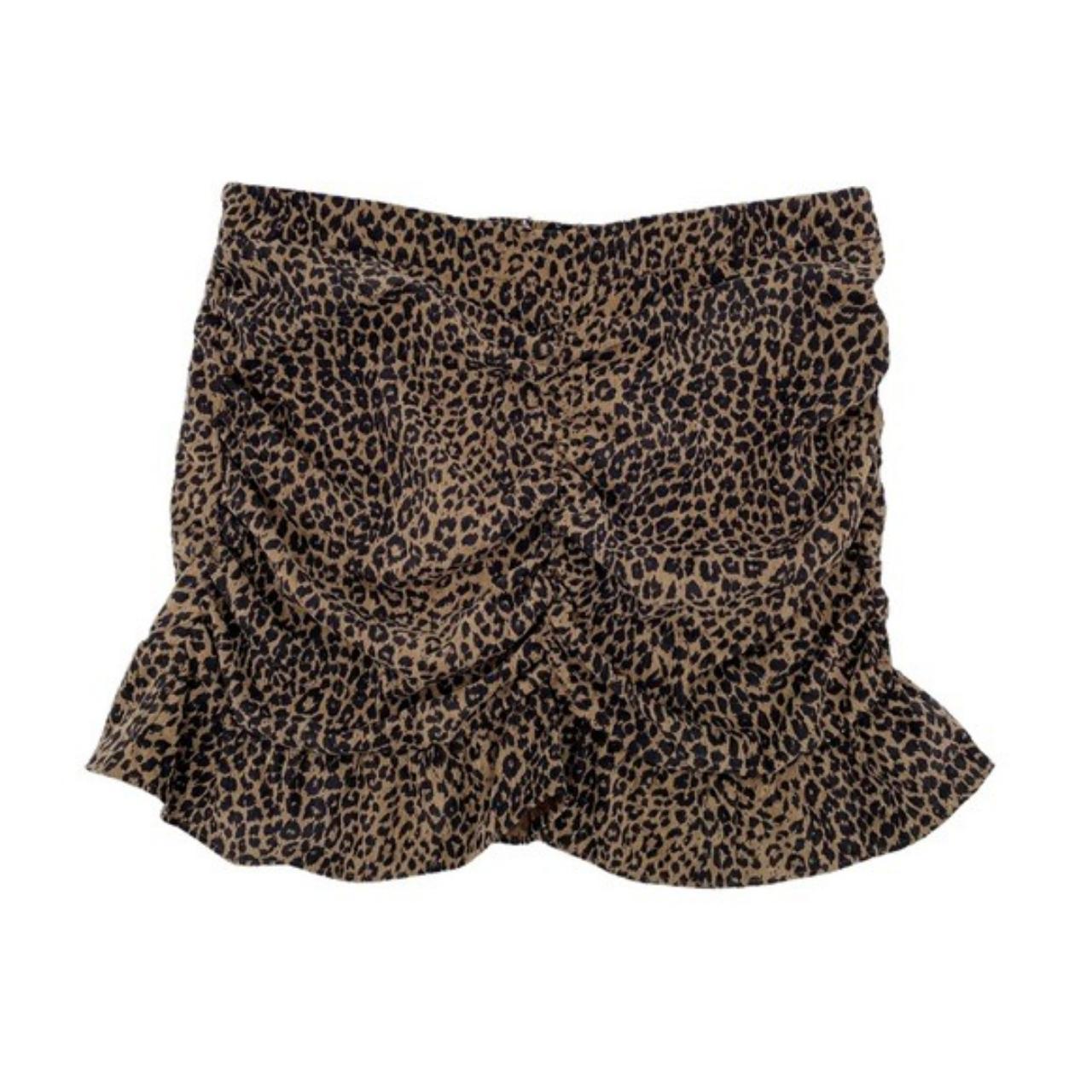 Leopard print clearance mini skirt zara