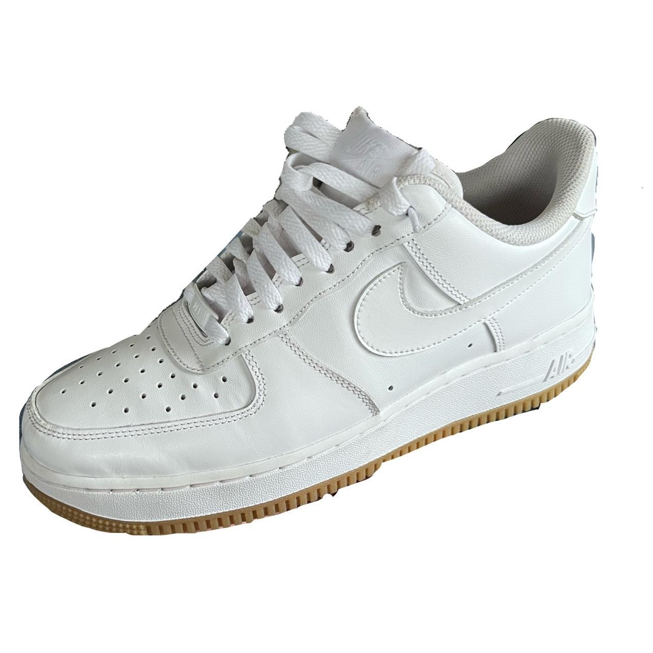 white and blue air force 1 gum bottom