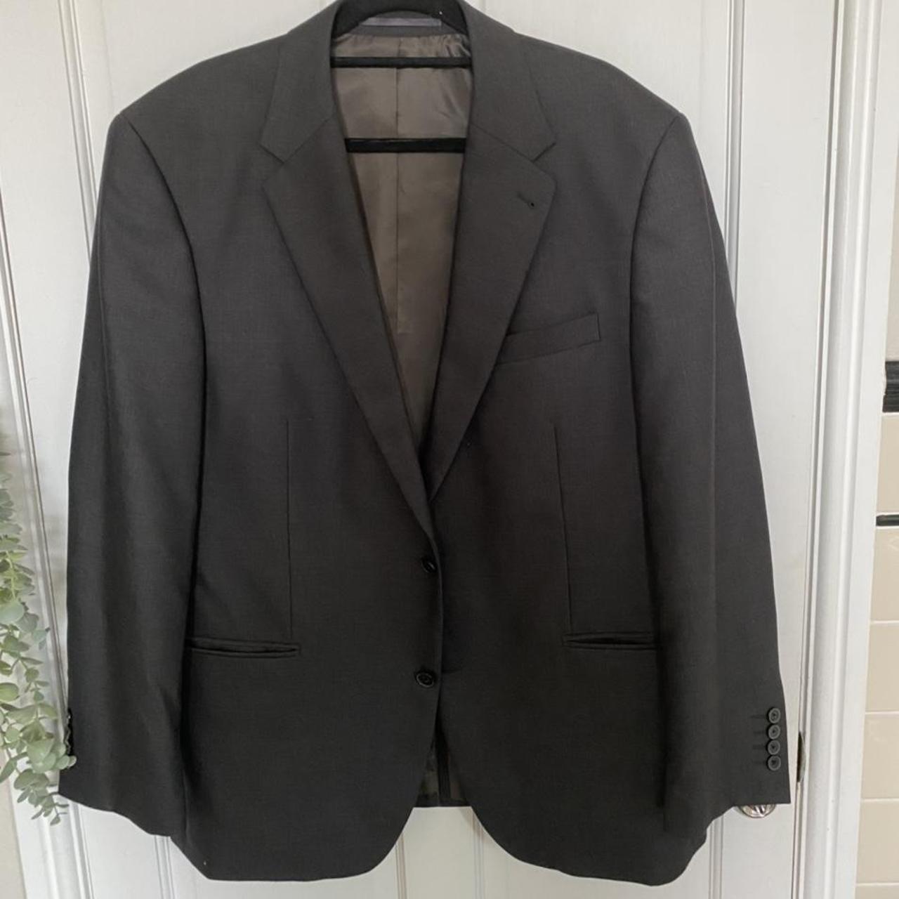 Dark grey vintage CANDA blazer (mens but can be worn... - Depop