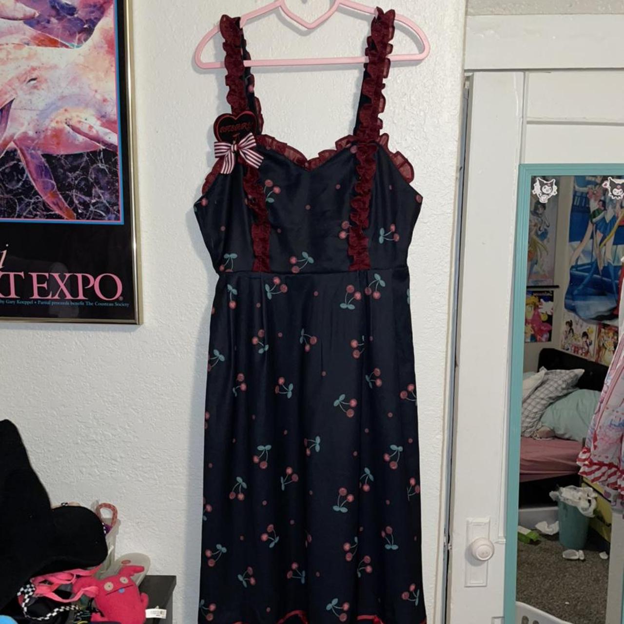 Taobao Hard Candy Sweet Cherry Flounce Hemline... Depop