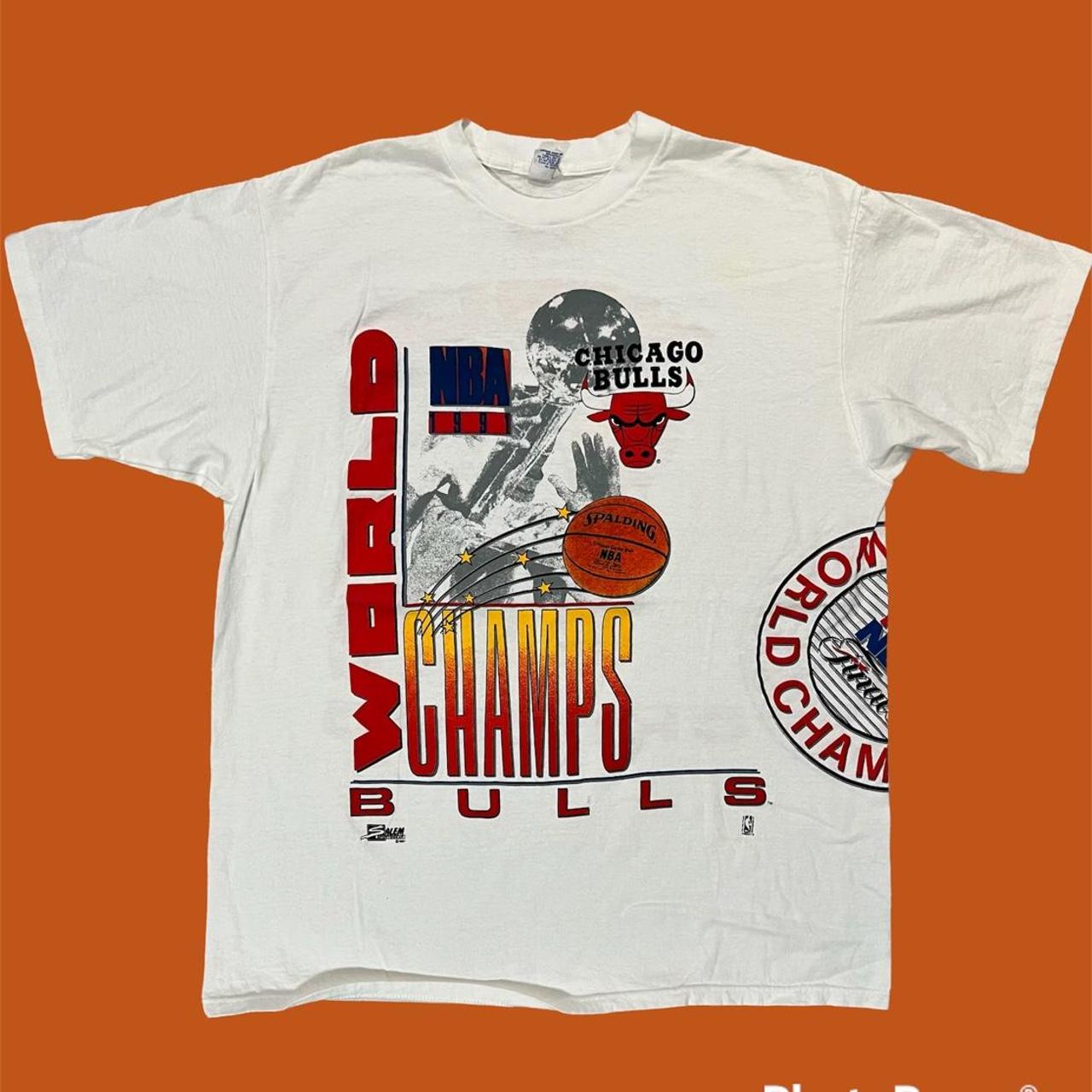 Vintage 1991 NBA World Champion Chicago Bulls - Depop