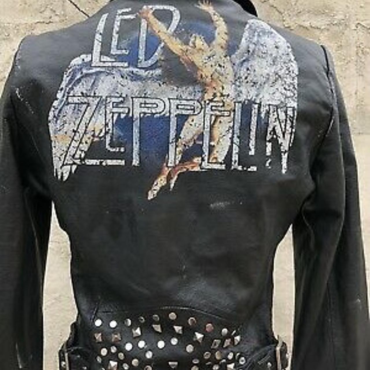 Wilsons Leather Rocks Led Zeppelin Black Leather... Depop