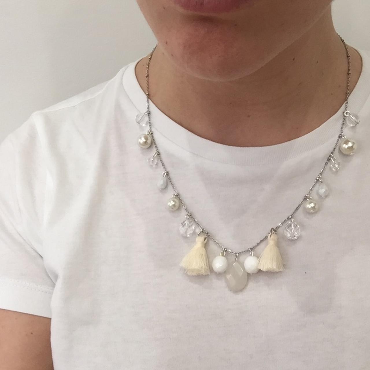 Women's Silver and White Jewellery