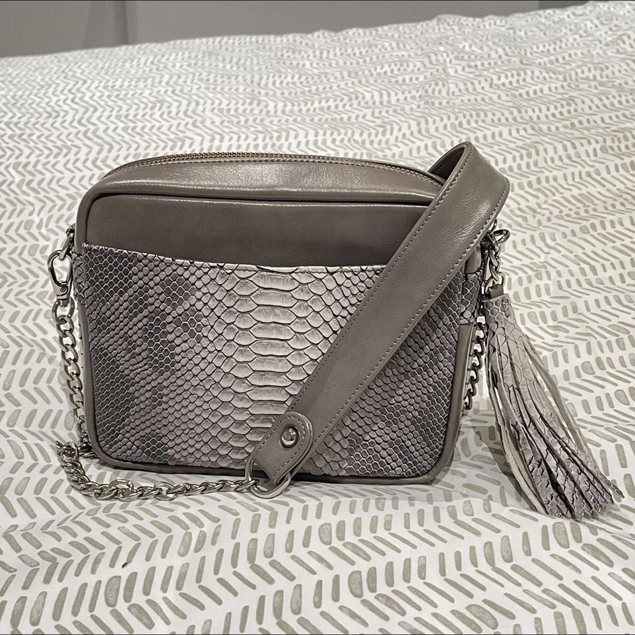 faux snakeskin crossbody bag TALLULAH from. Depop